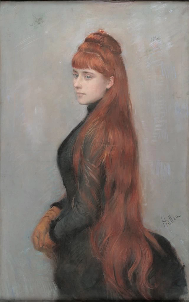 Ritratto di Alice Louis - Guérin, Musée Bonnat, Helleu, Bayonne